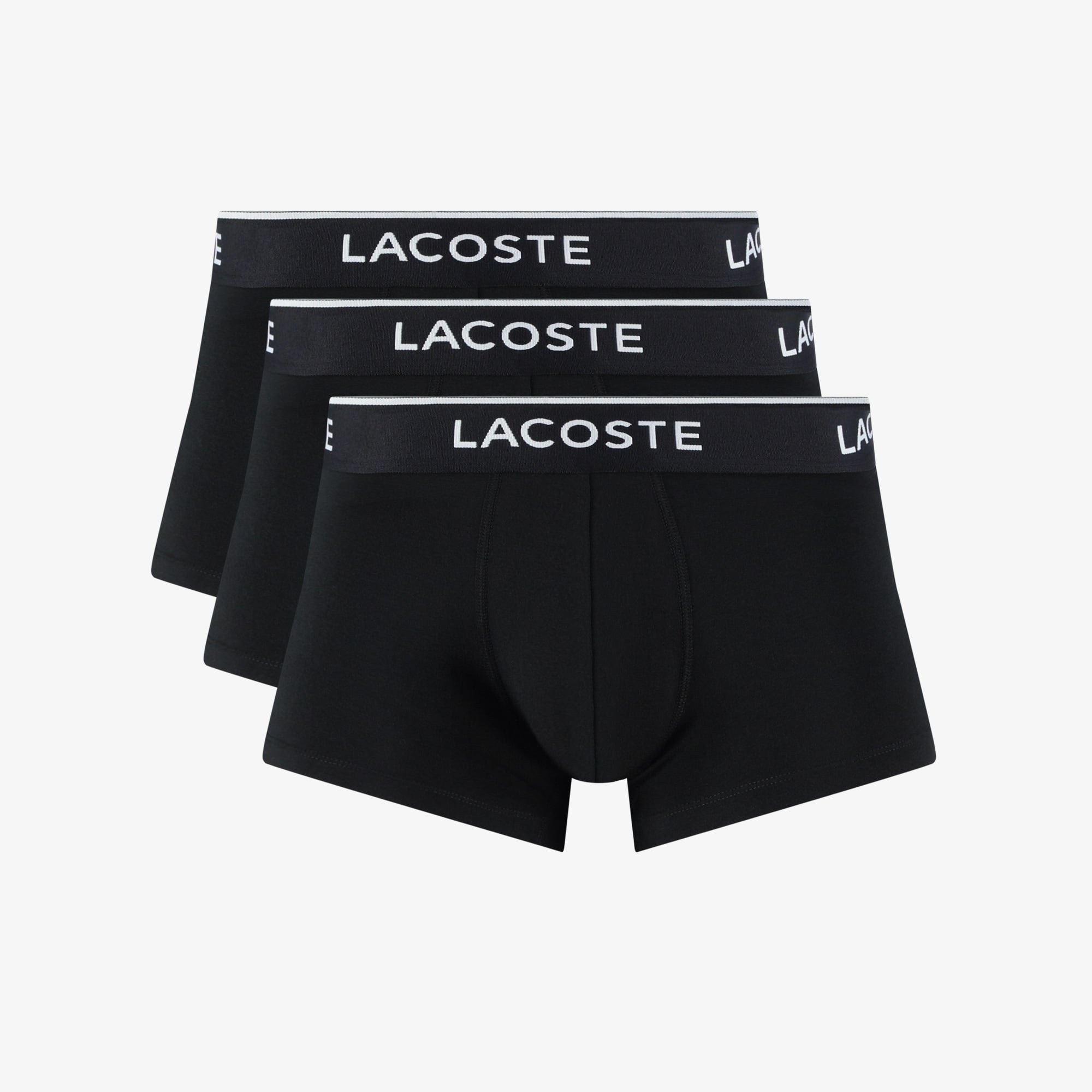 Lacoste Erkek 3'lü Siyah Boxer