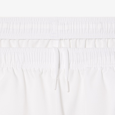  Erkek Renk Bloklu Beyaz Şort