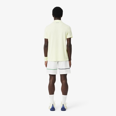  Erkek Renk Bloklu Beyaz Şort