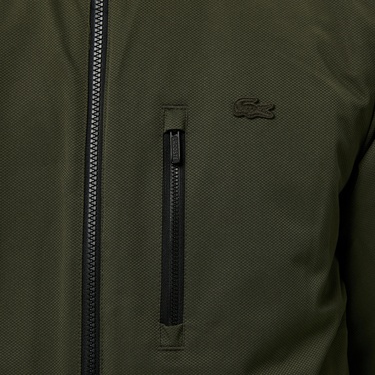  Erkek Dik Yaka Çift Taraflı Siyah Mont