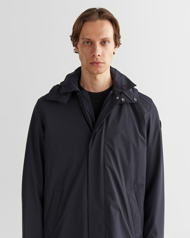  GANT Erkek Siyah Kapüşonlu Mont