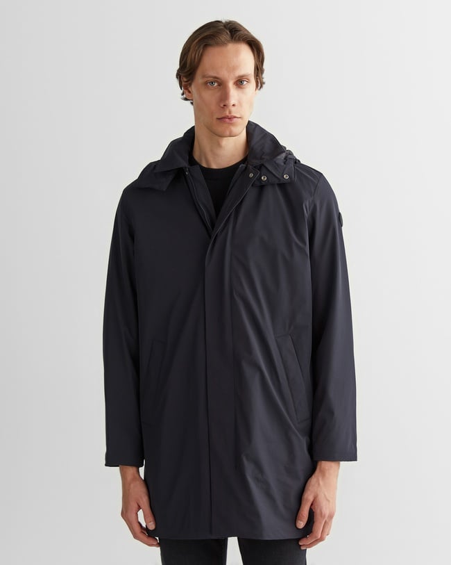  GANT Erkek Siyah Kapüşonlu Mont