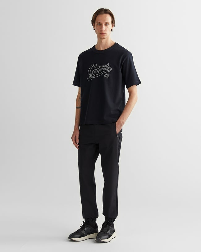  GANT Erkek Siyah Regular Fit Jogger Pantolon