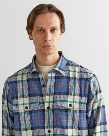  GANT Erkek Mavi Regular Fit Kareli Gömlek