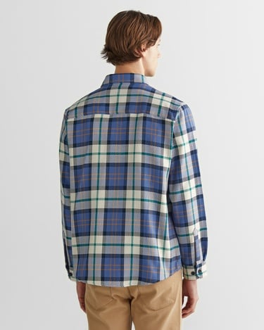  GANT Erkek Mavi Regular Fit Kareli Gömlek