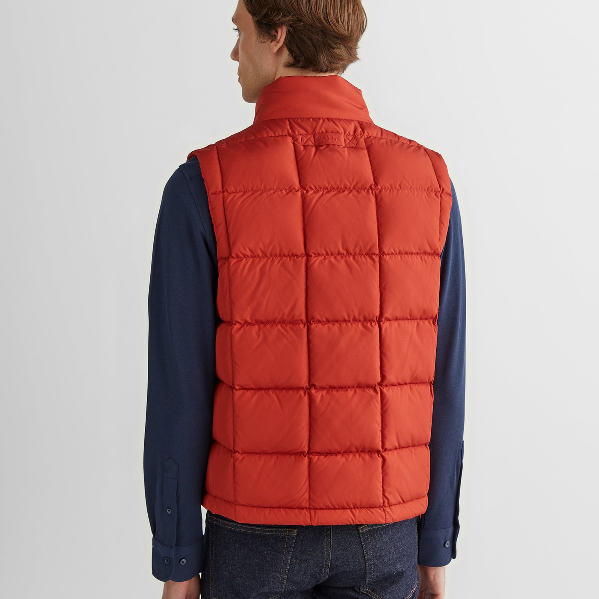 GANT Erkek Kırmızı Dik Yaka Kaz Tüyü Yelek