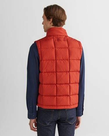  GANT Erkek Kırmızı Dik Yaka Kaz Tüyü Yelek