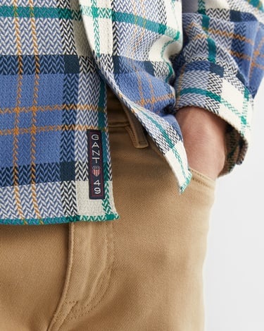  GANT Erkek Mavi Regular Fit Kareli Gömlek
