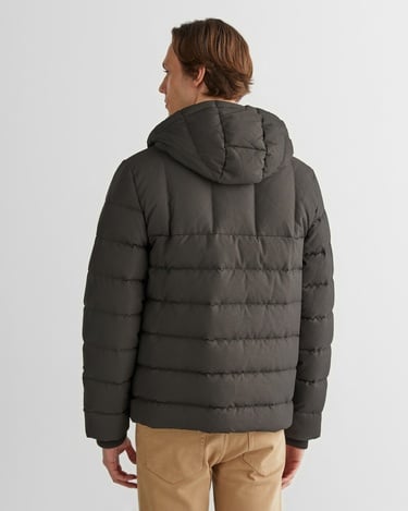  GANT Erkek Gri Kapüşonlu Logolu Mont