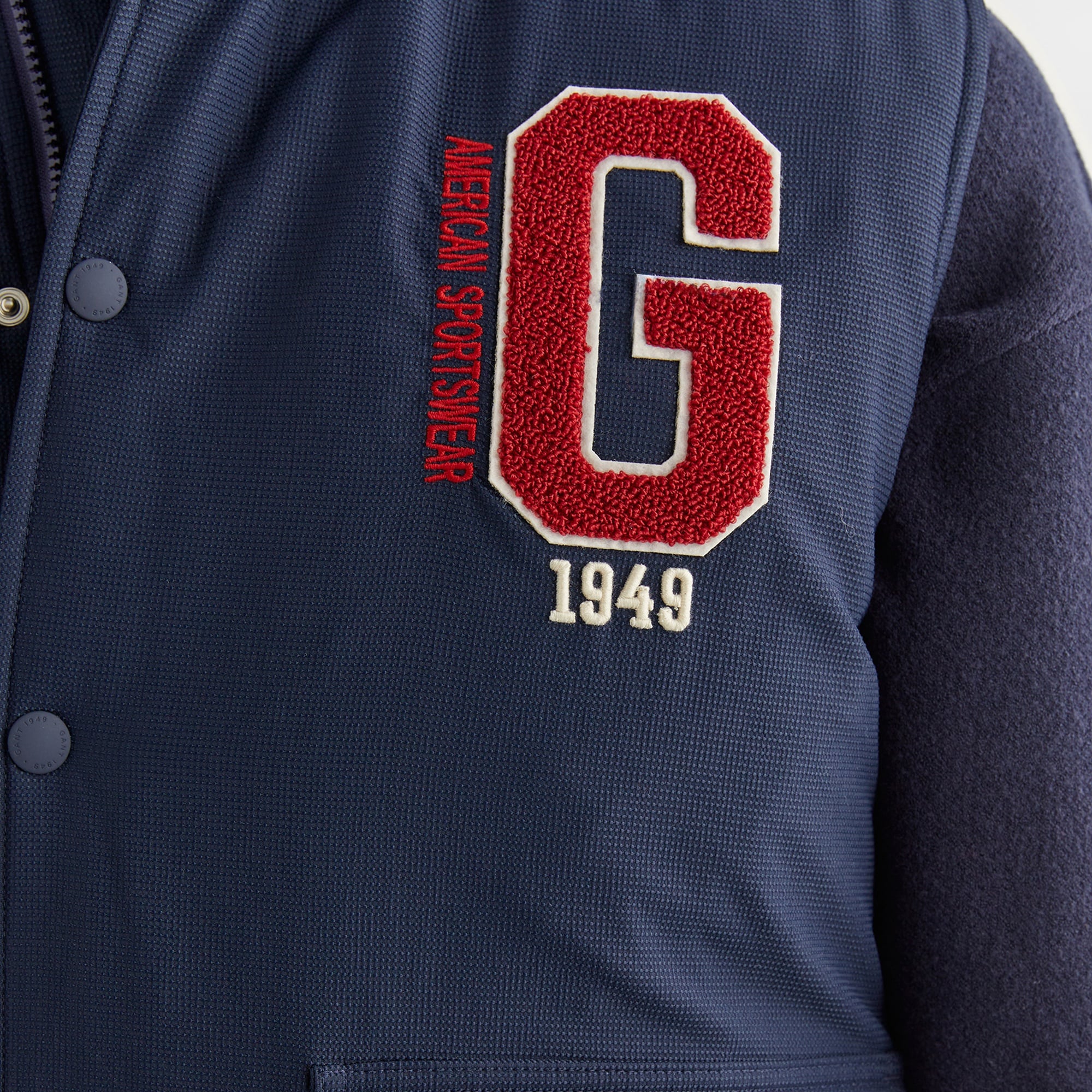 GANT Erkek Lacivert Hakim Yaka Logolu Yelek