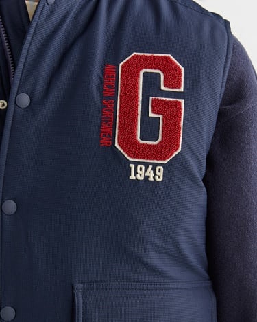  GANT Erkek Lacivert Hakim Yaka Logolu Yelek