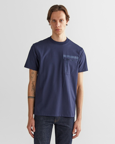  GANT Erkek Lacivert Regular Fit Bisiklet Yaka Logolu T-Shirt