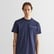 GANT Erkek Lacivert Regular Fit Bisiklet Yaka Logolu T-Shirt