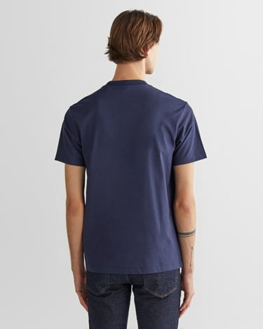  GANT Erkek Lacivert Regular Fit Bisiklet Yaka Logolu T-Shirt