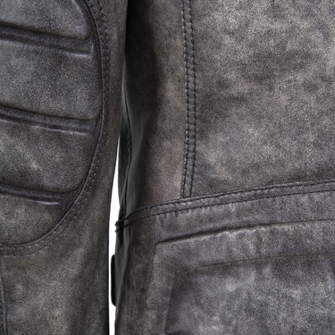  Tirona Gri Erkek Deri Mont