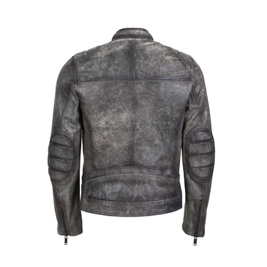  Tirona Gri Erkek Deri Mont