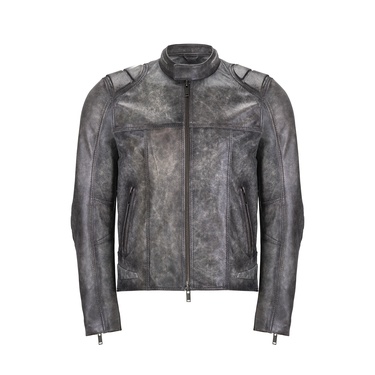  Tirona Gri Erkek Deri Mont