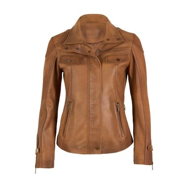  Briellen Taba Kadın Deri Mont