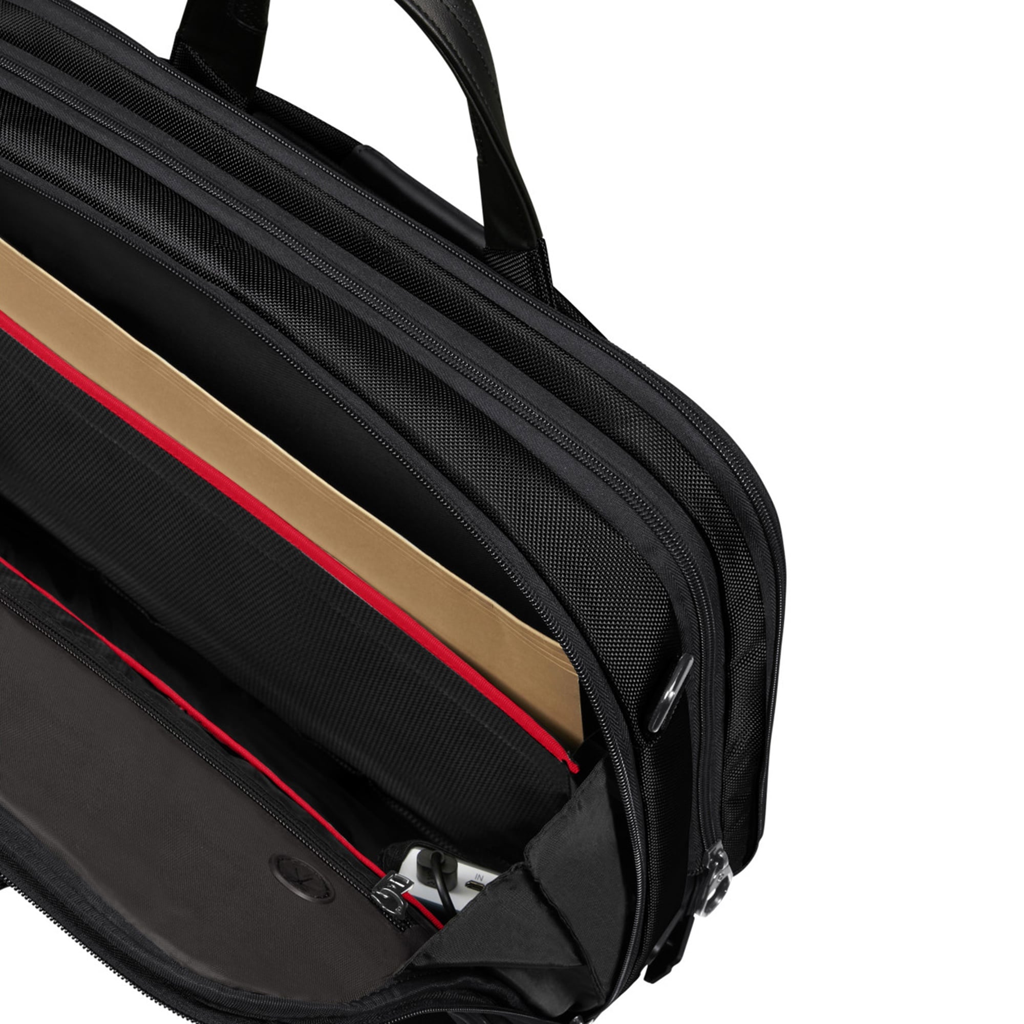 Samsonite Siyah Pro-Dlx 6 - Körüklü Evrak/Laptop Çantası
