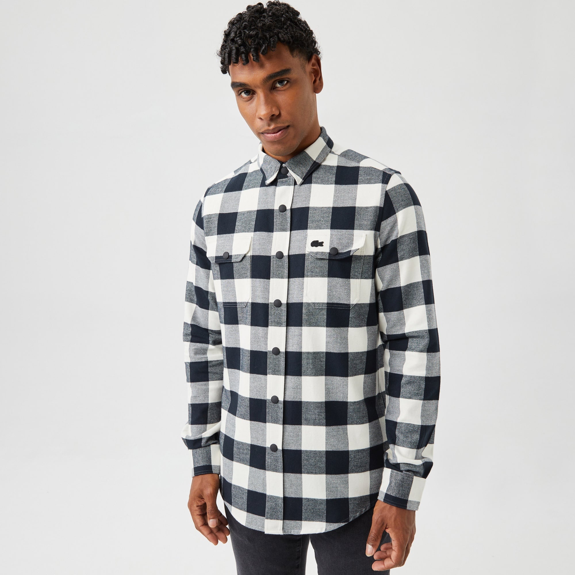 Lacoste Erkek Siyah Gömlek