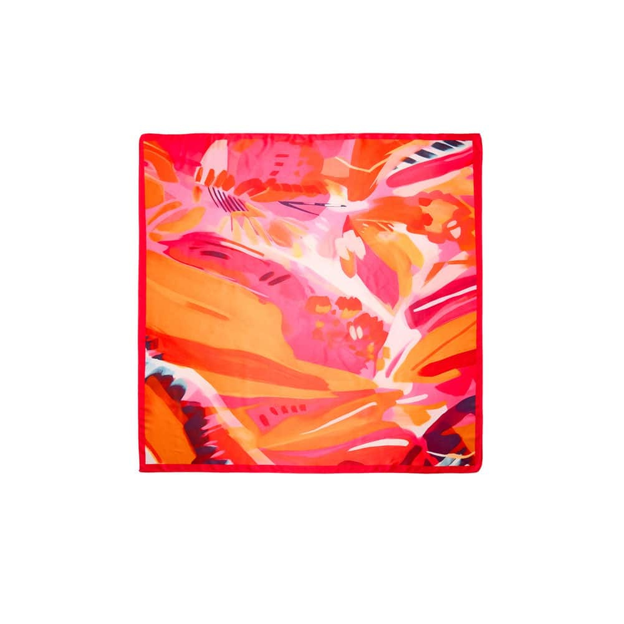 Mango Kadın Çok Renk Desenli Fular Fuşya