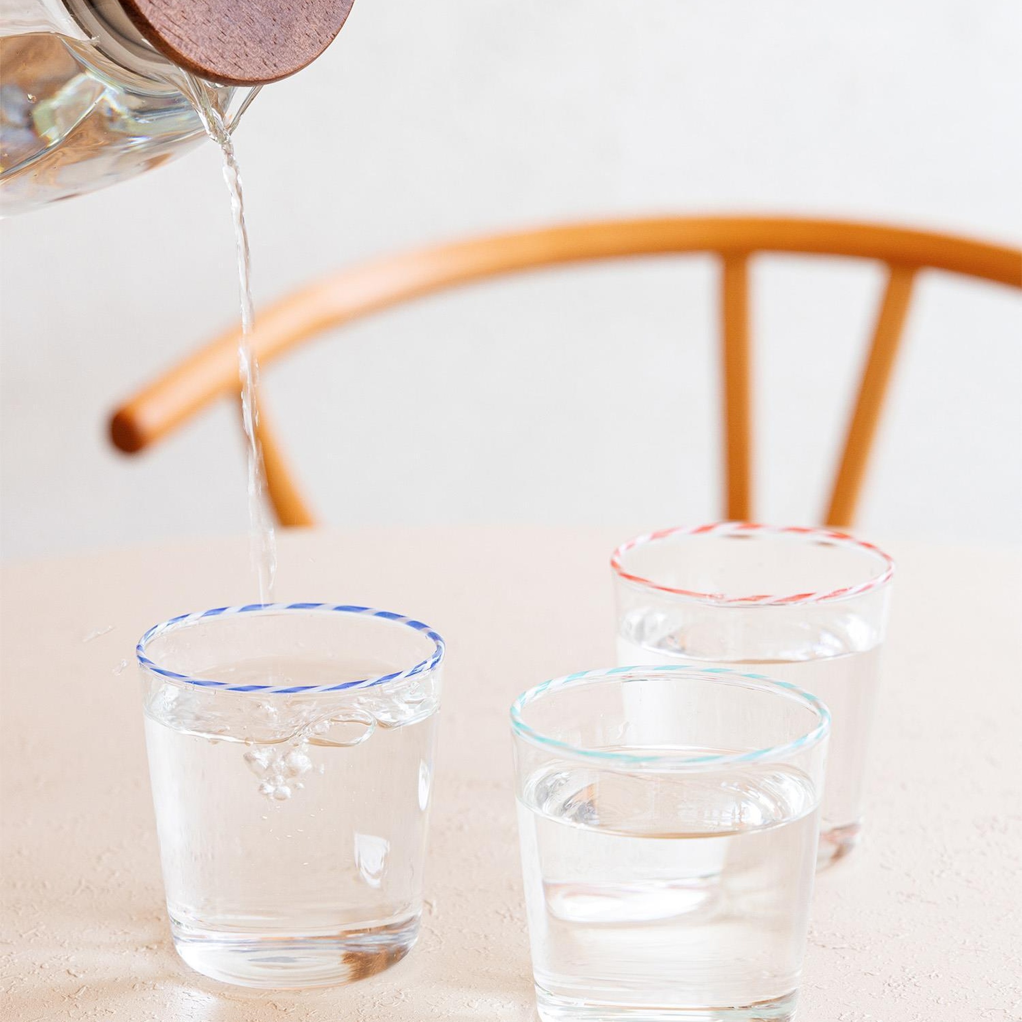 Borosilikat Su Bardağı Yeşil 320 ml