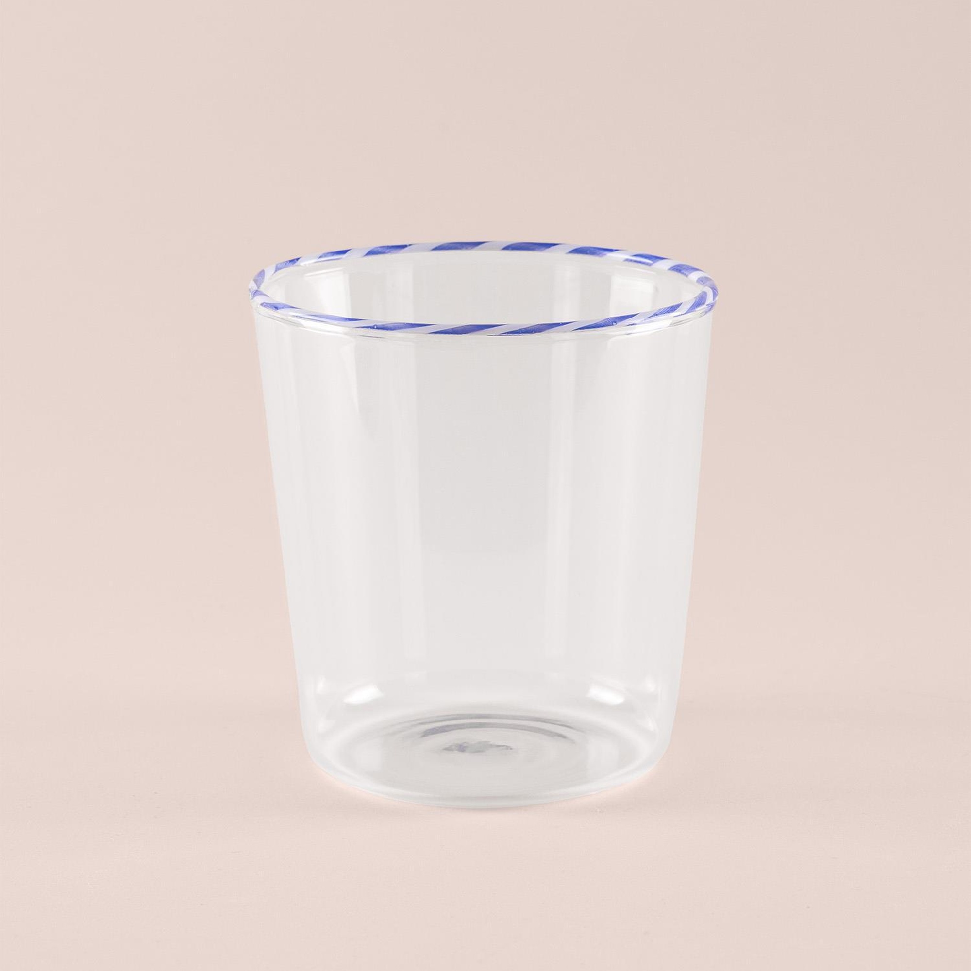 Borosilikat Su Bardağı Mavi 320 ml