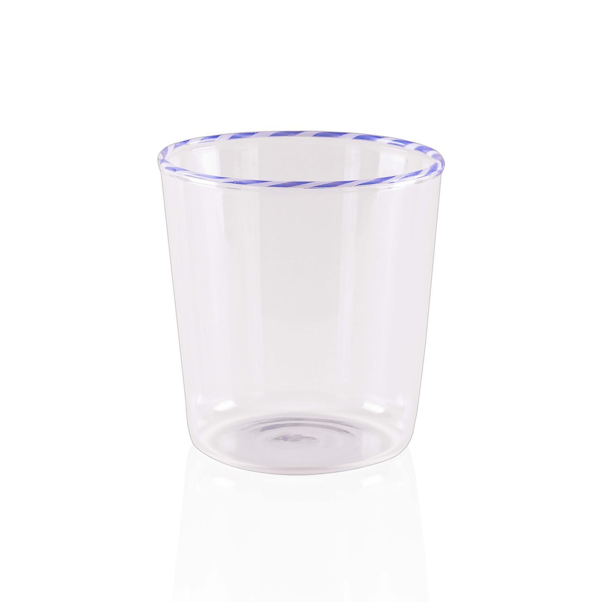 Borosilikat Su Bardağı Mavi 320 ml