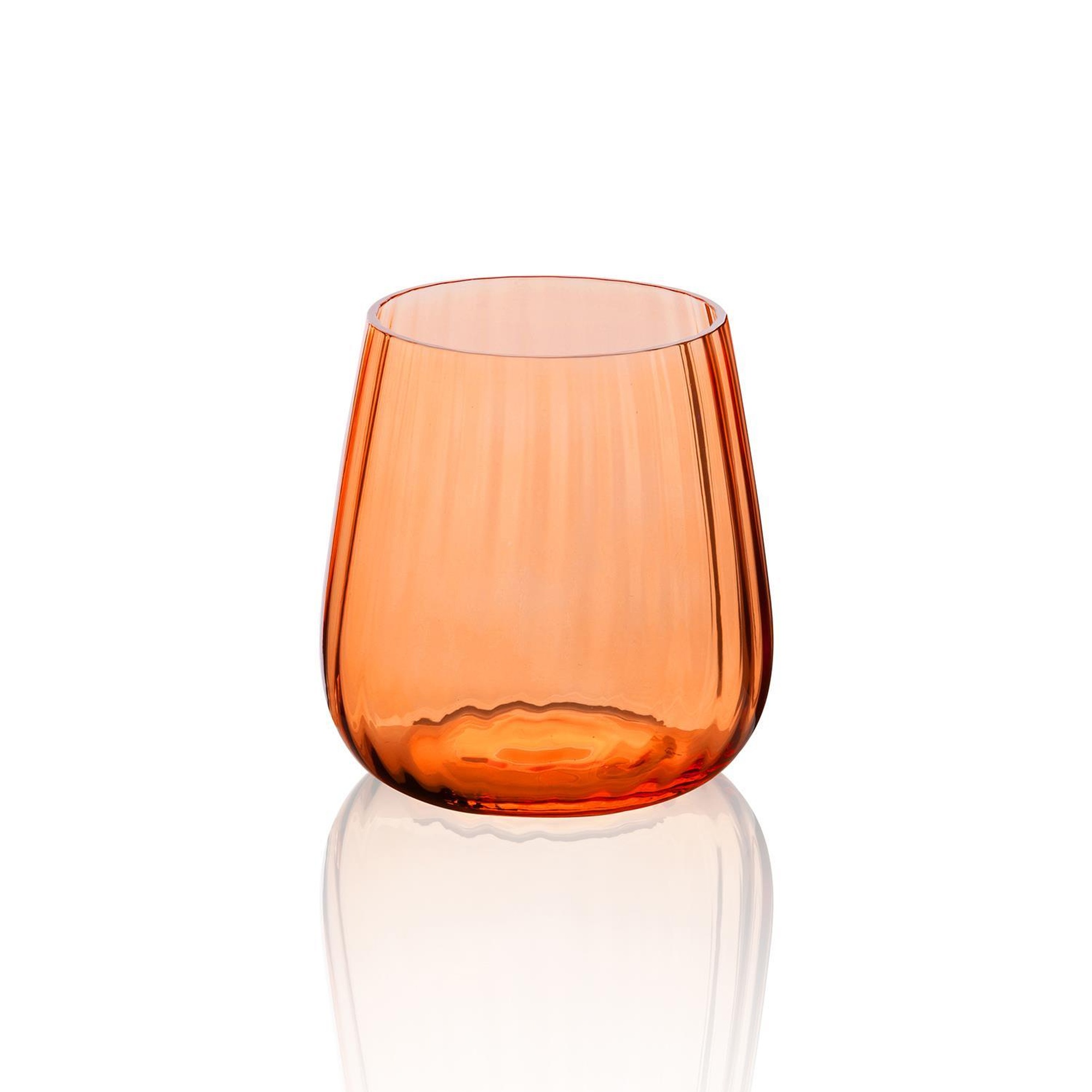 Cam Su Bardağı Turuncu 450 ml