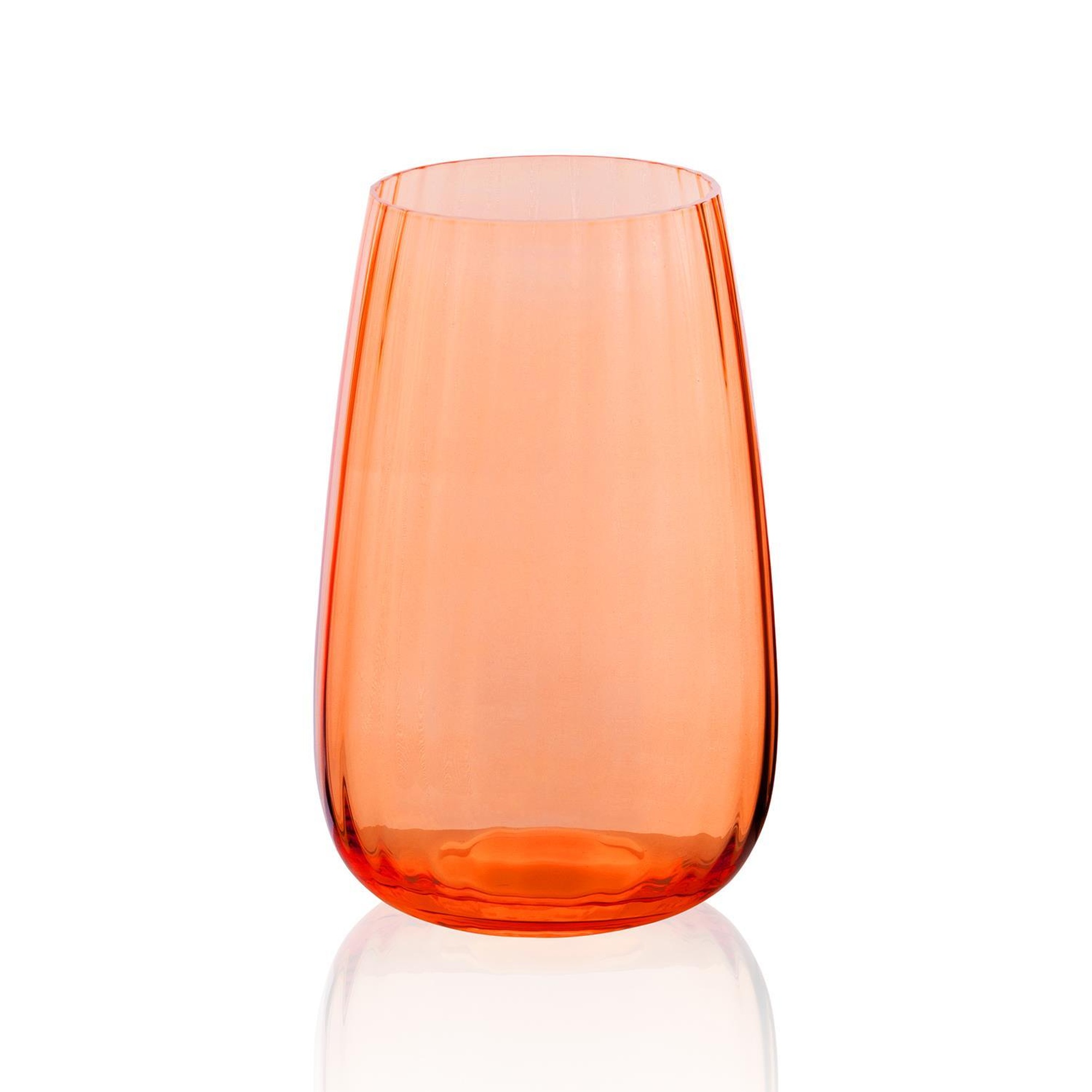 Cam Su Bardağı Turuncu 600 ml