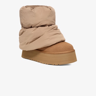  UGG Classic Mini Dipper Puffer Kadın Taba Bot