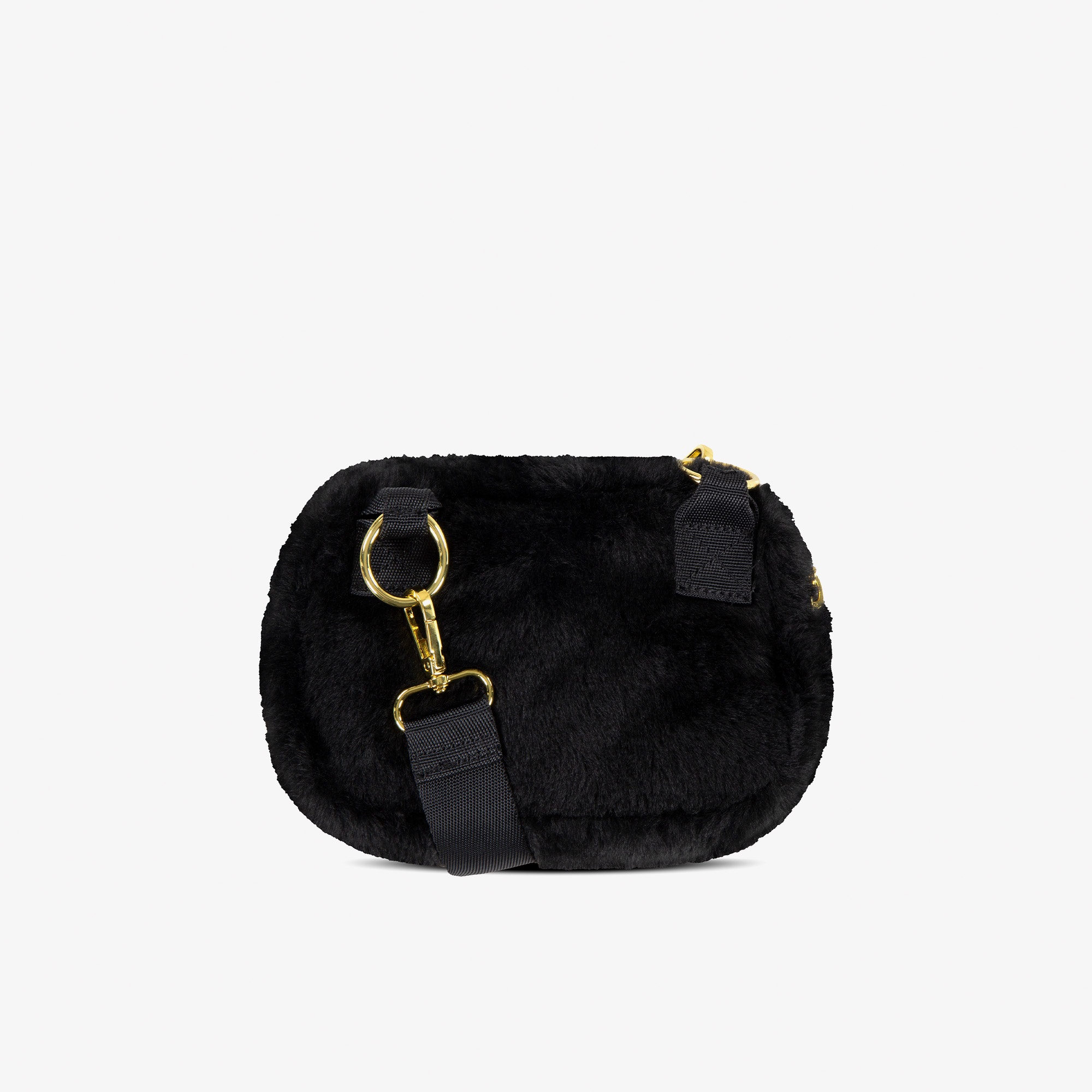 Jordan Jag Faux Fur Camera Unisex Siyah Omuz Çantası