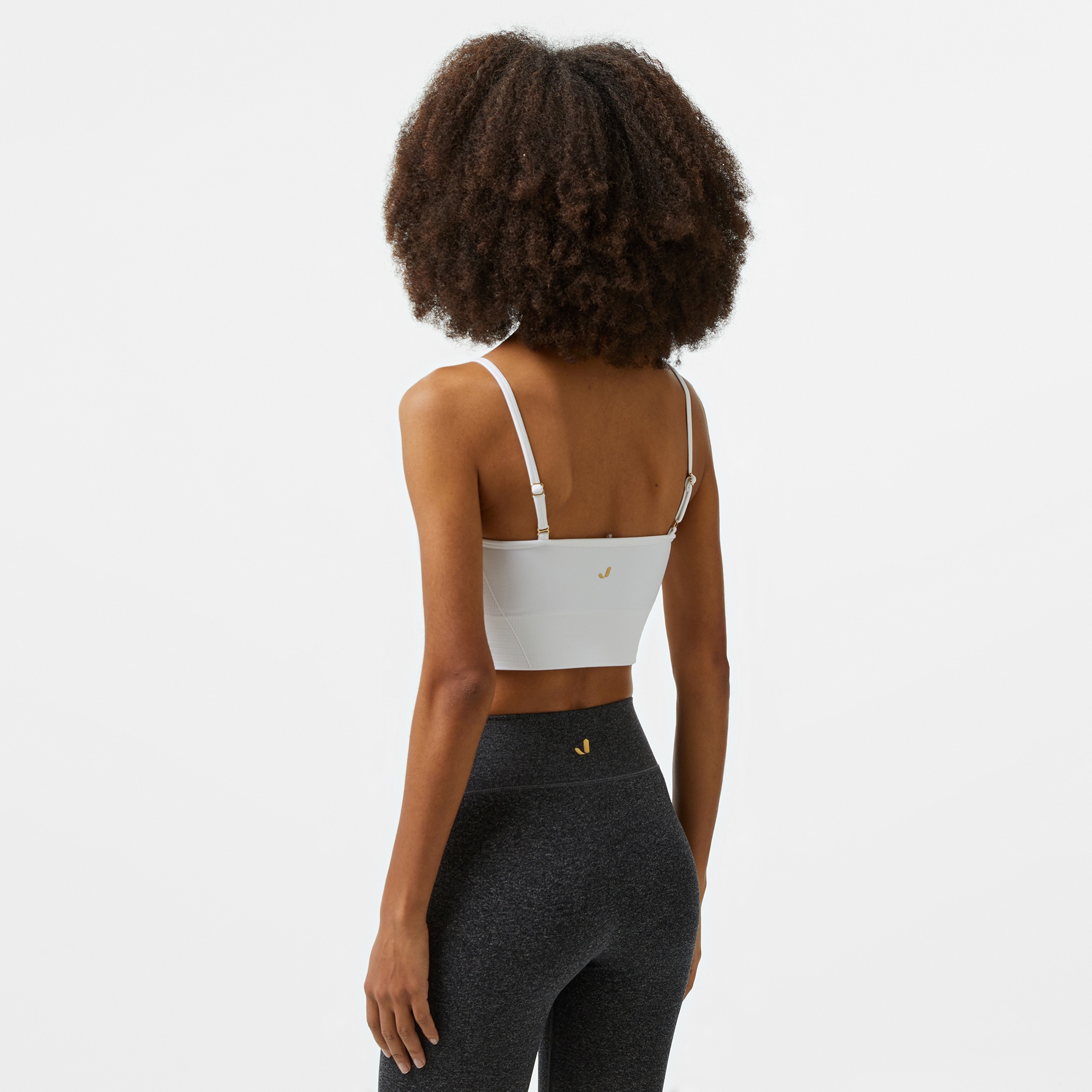 Jerf Gela Ayar Askılı Kadın Beyaz Sport Bra