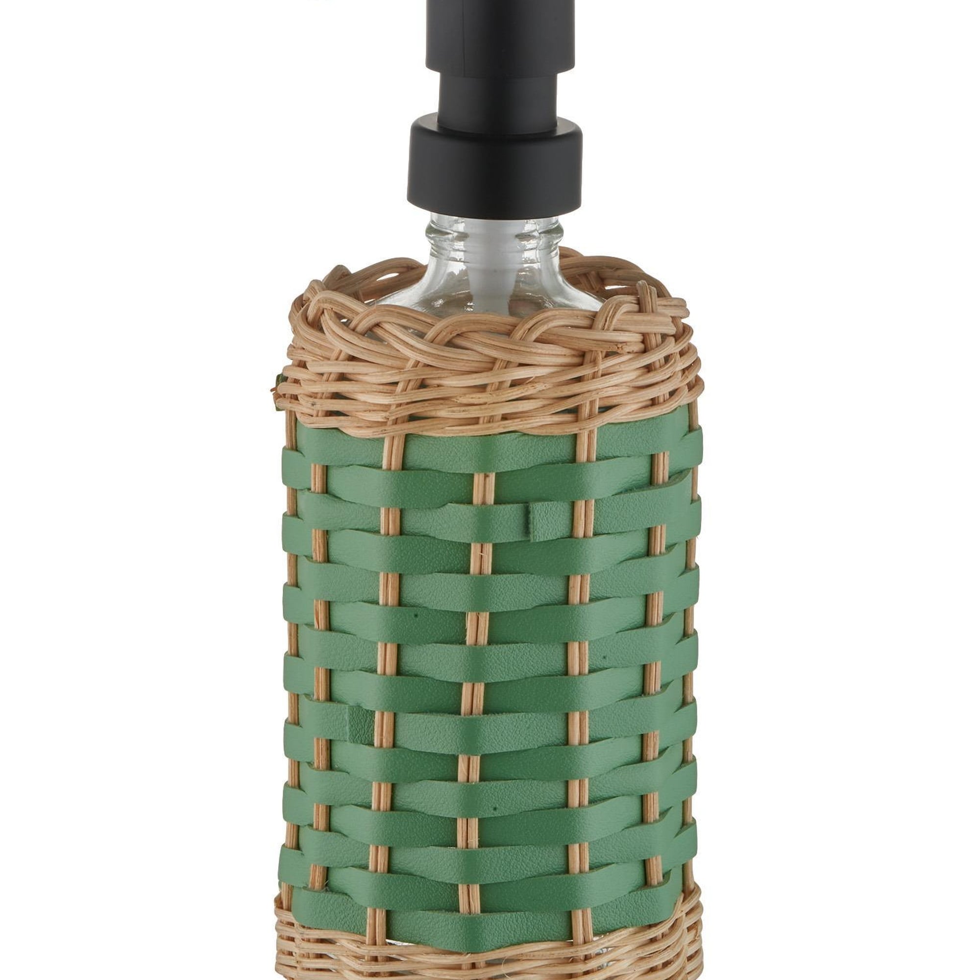 Rattan Sıvı Sabunluk Yeşil