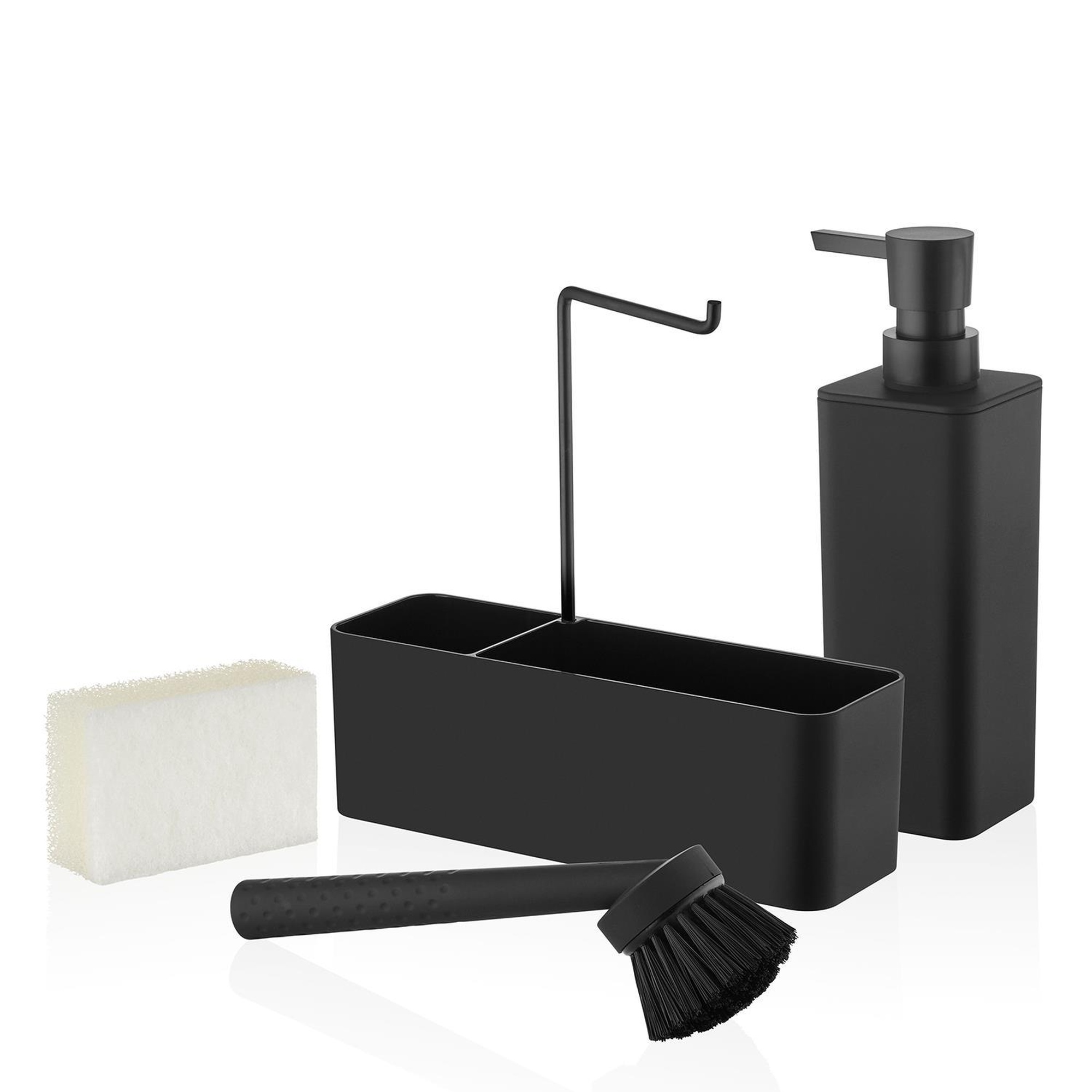 Plain Sıvı Sabunluk Seti Siyah