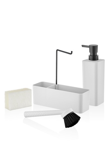  Plain Sıvı Sabunluk Seti Beyaz