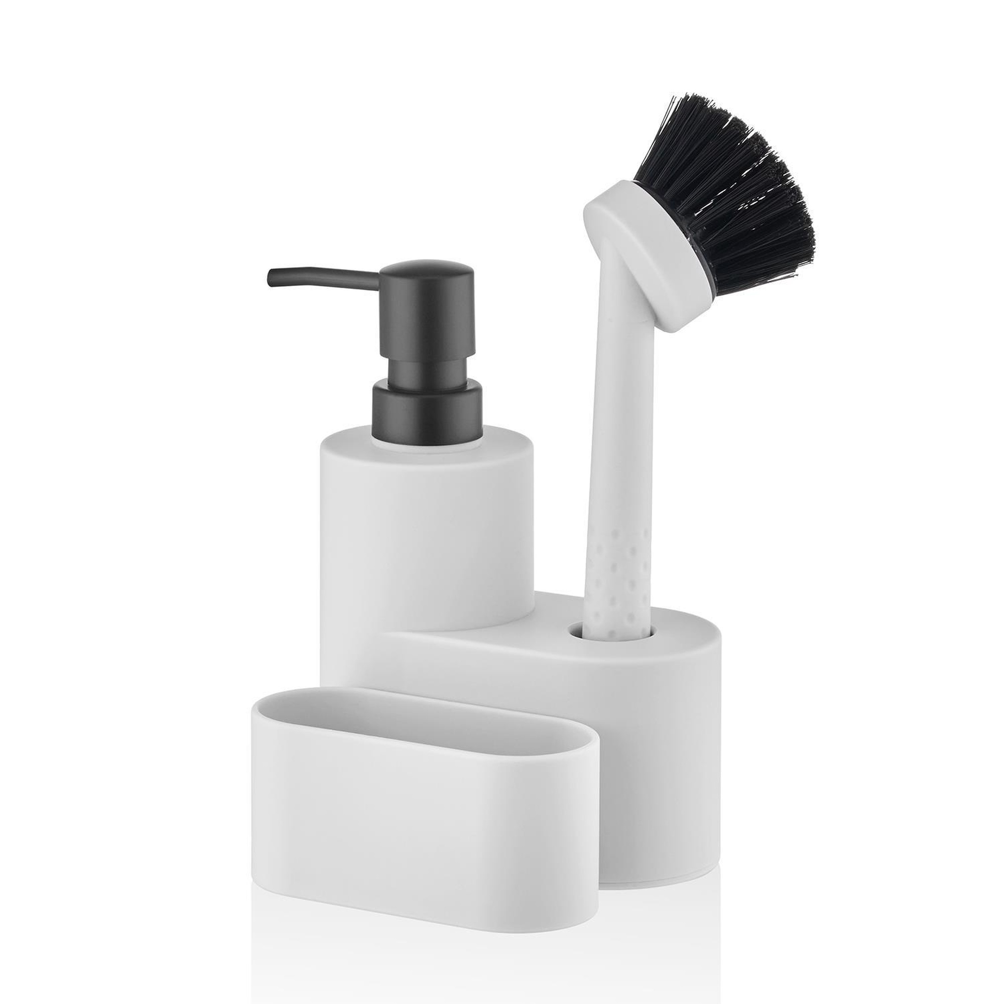 Round Sıvı Sabunluk Seti Beyaz