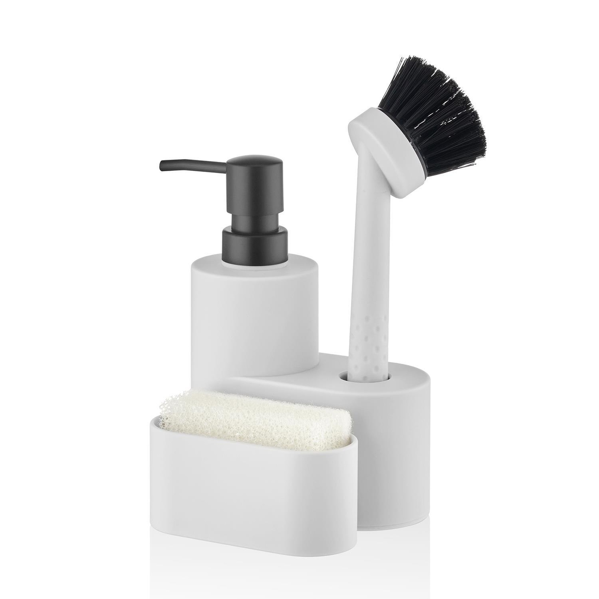 Round Sıvı Sabunluk Seti Beyaz