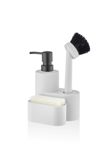  Round Sıvı Sabunluk Seti Beyaz