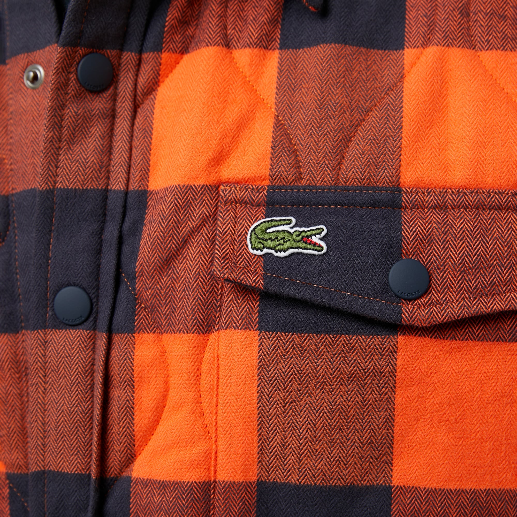 Erkek Relaxed Fit Ekose Turuncu Gömlek