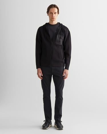  GANT Erkek Siyah Regular Fit Kapüşonlu Logolu Hırka