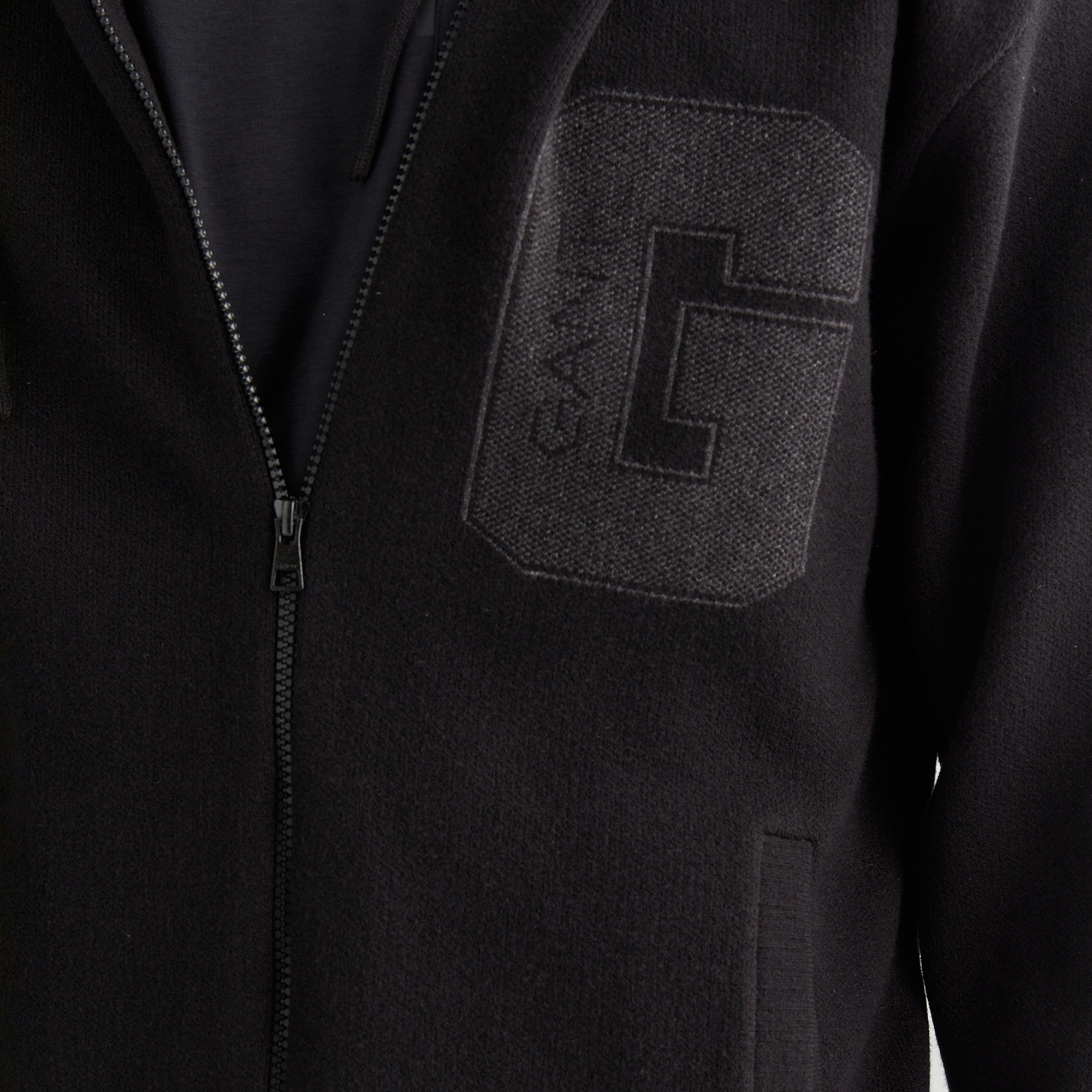 GANT Erkek Siyah Regular Fit Kapüşonlu Logolu Hırka