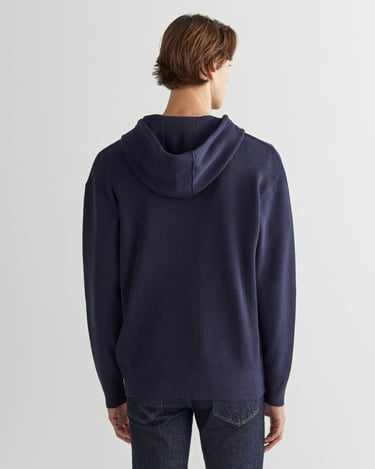  GANT Erkek Lacivert Regular Fit Kapüşonlu Logolu Hırka