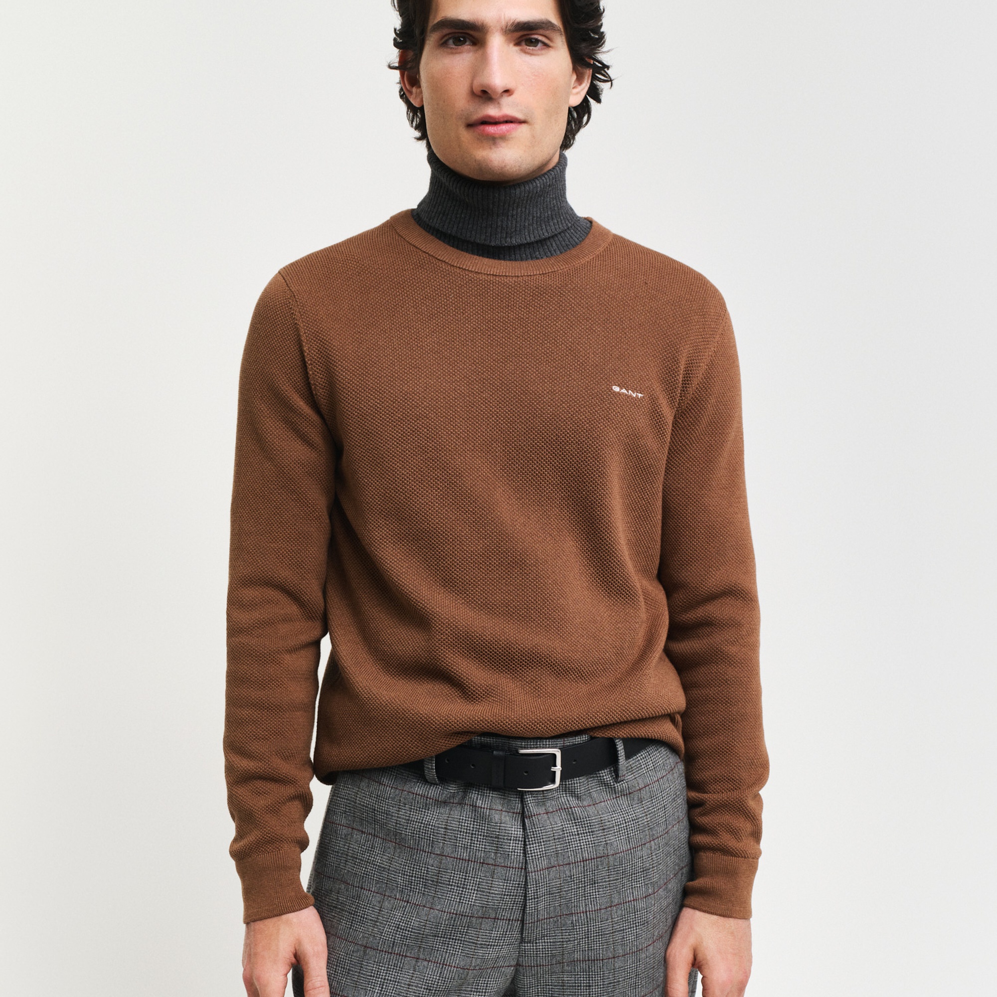 GANT Erkek Regular Fit Bisiklet Yaka Kazak