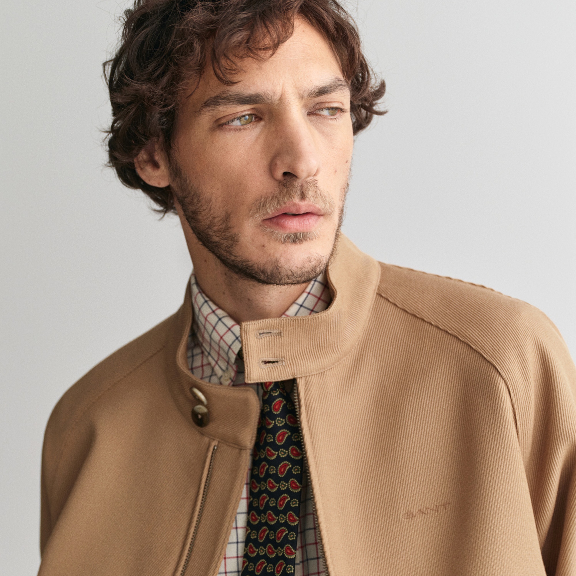 GANT Erkek Kahverengi Dik Yaka Ceket