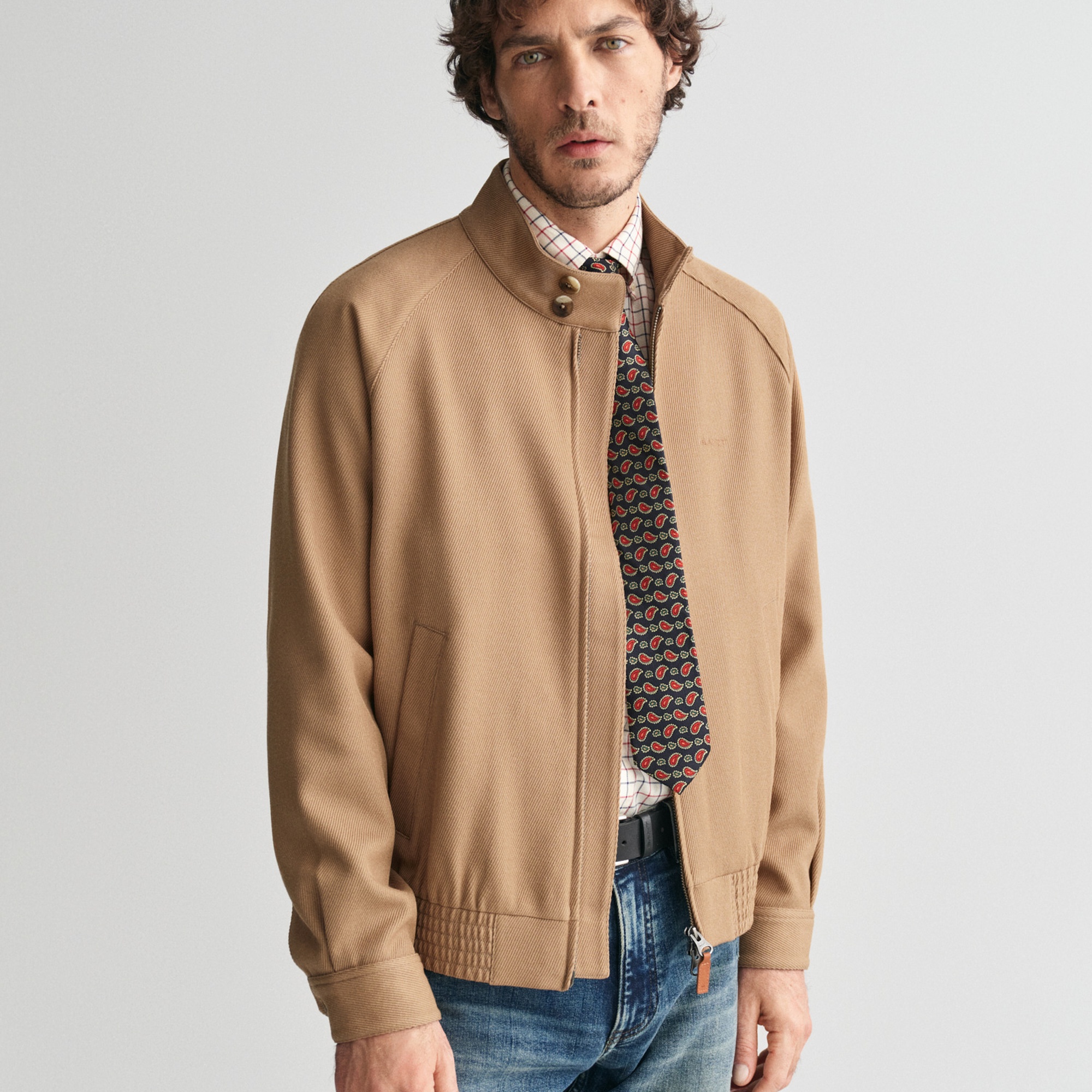 GANT Erkek Kahverengi Dik Yaka Ceket