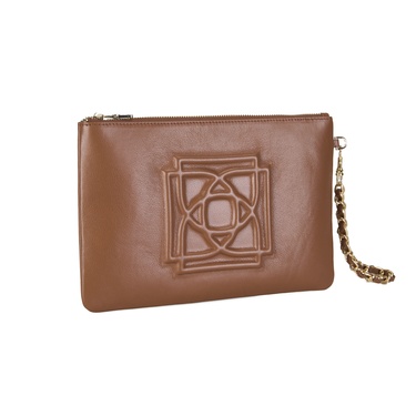  Vionya Kahve Kadın Deri El Çantası