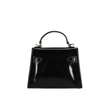  Rebeni Siyah Kadın Rugan El Çantası