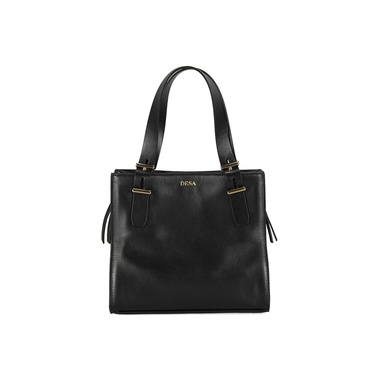  Kadın Siyah Deri Omuz Çantası