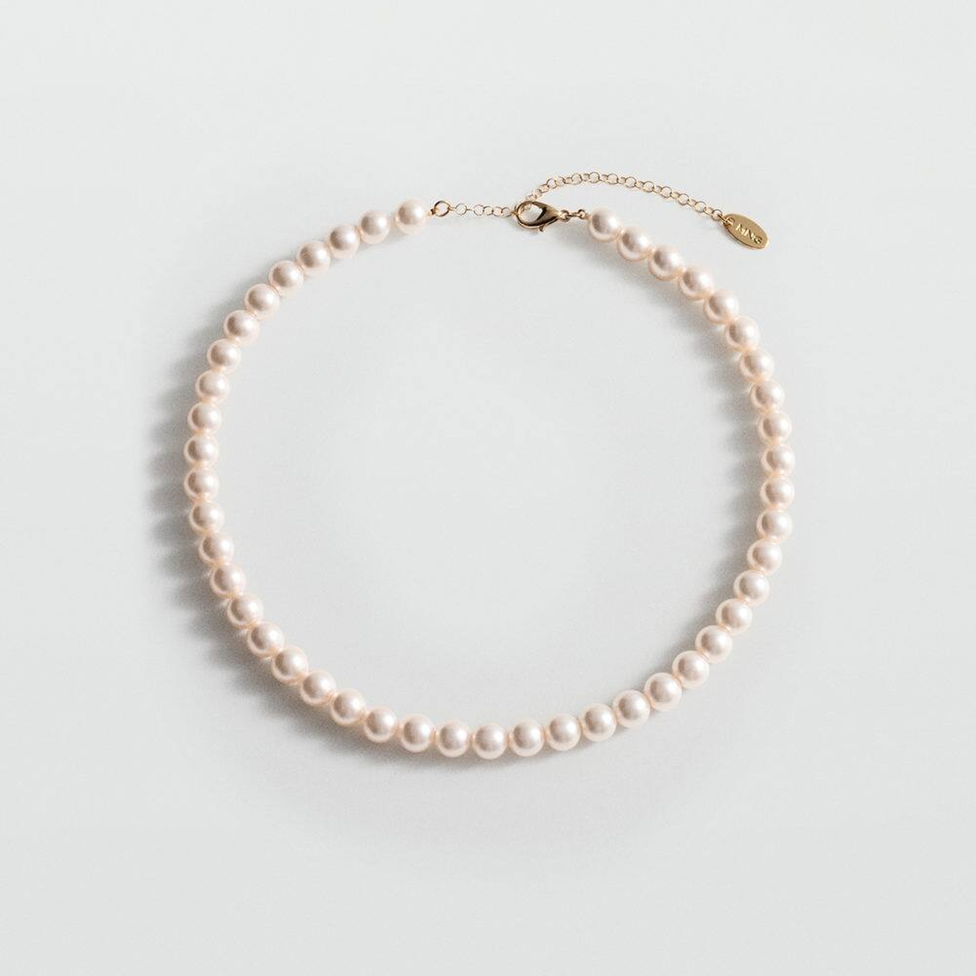 Mango Kadın Kristal Inci Kolye Beyaz